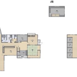 洋室2部屋・和室6部屋の8ＤＫの間取りです。家族が多い方や来客の多い方におすすめの物件です。※図面と現況が異なる場合は現況を優先します。間取