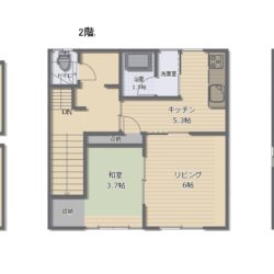 1階を商業用店舗、2•3階を居住用としてご使用できます。※現況と図面が異なる場合は現況を優先します。間取