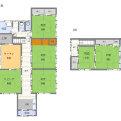 約41坪の広さで5ＤＫお家です。※図面と現況が異なる場合は現況を優先します。間取